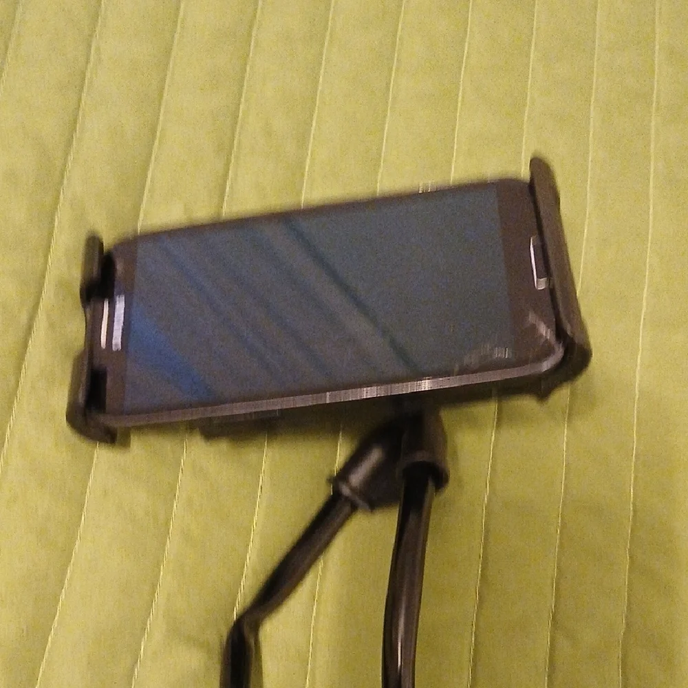 Hands Free Black Phone Holder for Movie Watching Etc.
